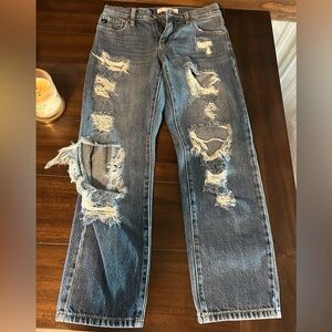 KanCan Women’s Distressed Denim Jeans